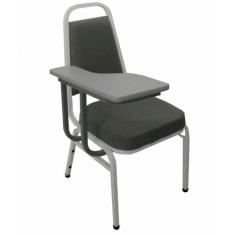 Cadeira Universitária Empilhável Linha Hotel Plus Cinza