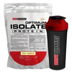 Kit Suplemento em pó Optimum Isolate Whey Protein 900g + Coqueteleira 