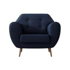 Poltrona Beegees Linho Azul Marinho