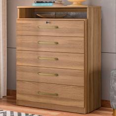 Cômoda Triunfo 5 Gavetas Amêndola Touch - Demóbile