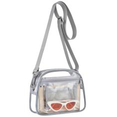 Busiuw Bolsa transparente aprovada pelo estádio 30,5 x 30,5 x 15 cm, bolsa transversal transparente para shows, festivais esportivos