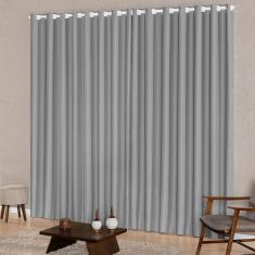Cortina Para Janela 2,00M X 1,70M Tecido Oxford Cinza - Mercado Bordad