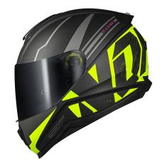 Capacete Norisk Razor Full Preto e Amarelo Fosco