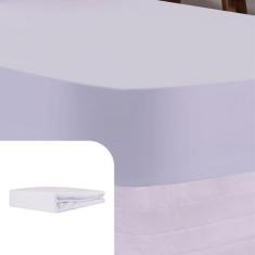 Lençol Elástico Malha 1 Peça Malha 100% Algodão Branco - Bella Enxovai