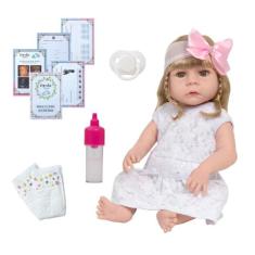 Boneca Reborn Bebê Princesa Abigail 13 Itens Envio Imediato - Cegonha 
