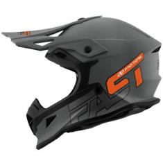 Capacete Motocross Pro Tork Fast 788 Gray Fosco Masculino Feminino Off