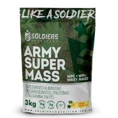 Hipercalórico Army Super Mass 3Kg - 100% Importado - Soldiers Nutrition Baunilha