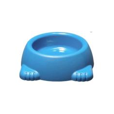 Comedouro Antiformiga para Gatos e Cachorros, Plástico Azul, 1000ml, Altura 9cm x Largura 24.5cm, para Filhotes, Adultos e Seniores