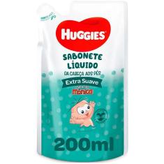 Sabonete Liquido Infantil Huggies Extra Suave Refil 200ml