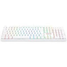 Teclado Optico Gamer Surara Pro Rgb Branco Switch Azul Abnt2