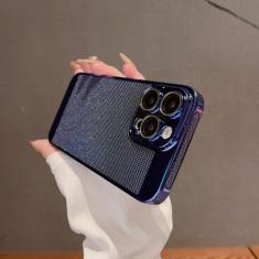 Capa de telefone de resfriamento de dissipação de calor revestida para iPhone 15 14 13 12 11Pro Max 15Plus Malha de proteção de lente Resfriamento respirável rígido, PD0413T1, para iPhone 15Pro