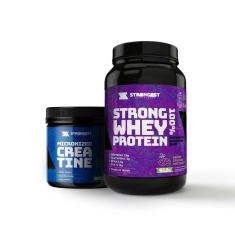 Kit Whey Protein 100% + Creatina Strongest-Unissex