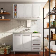 Cozinha Modulada Itatiaia Diamante 2 Peças 5 Portas 4 Gavetas 120cm de Largura