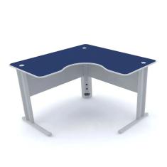 Mesa Para Escritório Em L Etp 1313 Maxxi Cinza/azul