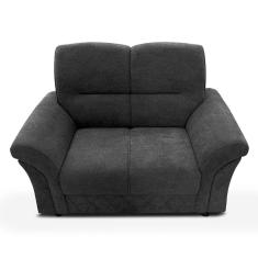Sofá 2 Lugares Cama Inbox Mourato Com 140cm De Largura Cinza Escuro