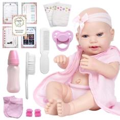 Bebê Reborn Boneca Princesa Lara Realista e 20 Acessórios - Cegonha Re