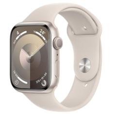 Apple Watch Series 9 (GPS 41 mm) Caixa Estelar de Alumínio com Pulseira Esportiva Estelar