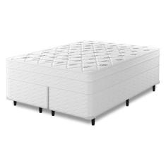 Cama Box Queen + Colchão Molas Ensacadas Capitano EPS Europillow 158x1