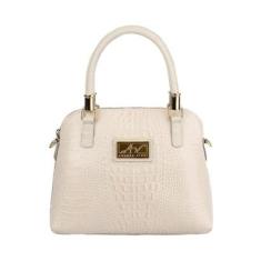 Bolsa feminina de mão em couro Donna-Feminino