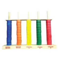 Brinquedos Educativos - Ábaco Aberto 50 Argolas