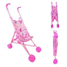 Carrinho De Boneca Infantil Dobrável Diversão Para Crianças