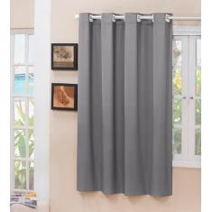 Cortina Blackout Tecido Cinza 1,40x1,60 Janela Porta