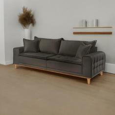 Sofá Fixo Orfeu 3 Lugares Luxo 1,80m - Castellar Móbile