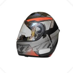 Capacete Moto Ebf Xtroy Com Óculos Interno Fumê + Narigueira, Furious 