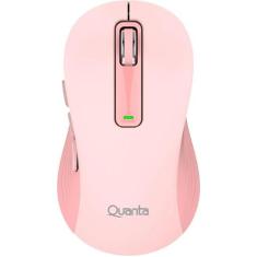 Mouse Otico Quanta QTMOI40 com Fio Click&Go Rosa