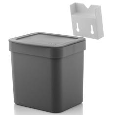 Lixeira Suspensa com Suporte para Fixação Trium Compacta Ou