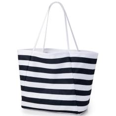 KALIDI Bolsa de praia feminina grande, impermeável, à prova de areia, bolsa de supermercado, casual, Hobo, para praia, piquenique, férias, essenciais