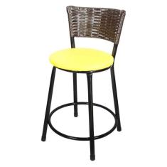 Banqueta Baixa Hawai Café - Lamar Design, Amarelo