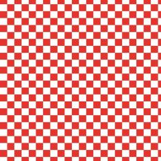 Papel De Parede Lavável Xadrez Branco E Vermelho 3M