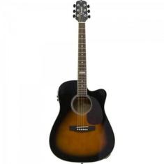 Violão Giannini GF1D CEQ Eletroacústico Aço 3 Tons Sunburst Sunburst