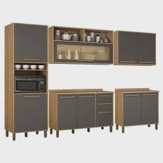 Cozinha Completa 2 Armários Aéreos, 2 Balcões e 1 Paneleiro Salvador