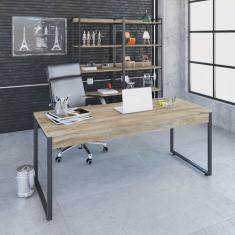 Mesa para Escritório Diretor Estilo Industrial 180cm Kuadra