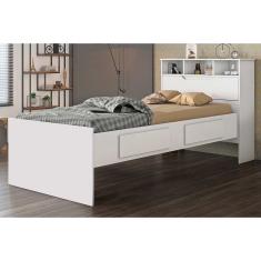 Cama Solteiro Ravena c/ 2 Gavetas Branco - Conquista