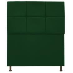 Cabeceira Estofada Damares 90cm Solteiro Botonê Suede Verde