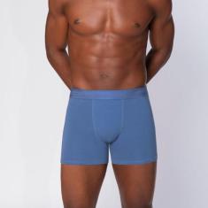Cueca Lupo Boxer Algodão com Elastano 784-017, Azul, M