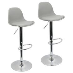 Kit 2 Banquetas Joly Luisa Eames Saarinen Base Giratória - Lianto Deco