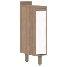 Balcão Cozinha 20 Cm 1 Porta Branco Laca Mel Luciane Móveis