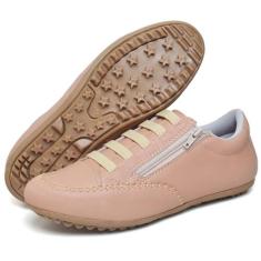 Tenis Feminino Calce Facil Mocatenis Confortavel 2060 - Schenker, Nude