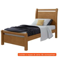 Cama Solteiro Reali Amêndoa Clean