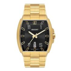 Relógio Orient Masculino Dourado Ggss1018 P2kx Retangular