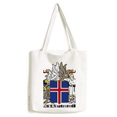 Bolsa de lona com emblema nacional da Noruega, bolsa de compras casual