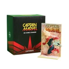 Captain Marvel 3D Comic Standee Figure Loot Crate