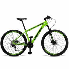 Bicicleta Aro 29 Cripto 24v Shimano Fr. Hidraulico-trava-k7 - Verde-preto - 15&quot; Verde-preto