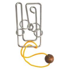 Arte de quebra-cabeças de metal Brain Teaser Logica. Labirinto de Creta