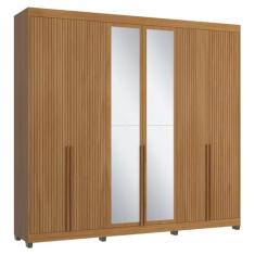 Guarda-roupas Casal 6 Portas com Espelhos Multimóveis Cr35242 Nature