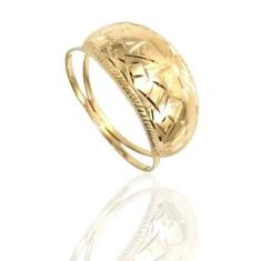 Anel de ouro 18k chapinha escrava - Elegancy Joias, 21